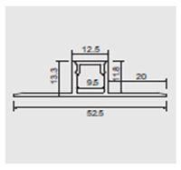 Aluminum Profile 3m with PVC Lens R-701