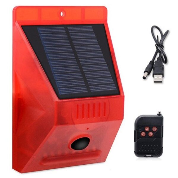 Solar Alarm with Remote Pik A LED